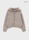 Petun Knit Hooded Cardigan