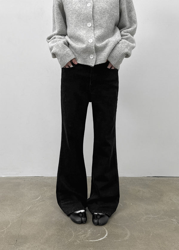 Lentuna Fleece Bootcut Denim Pants