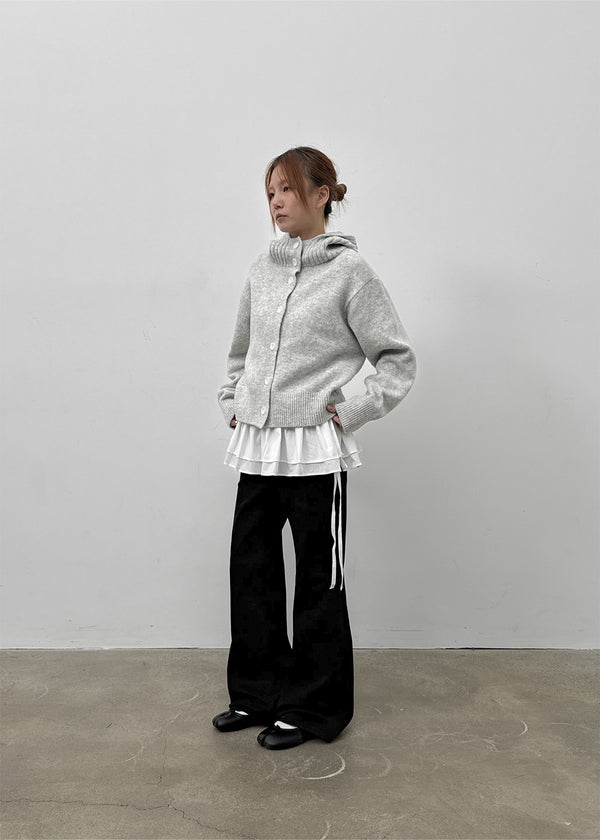 Lentuna Fleece Bootcut Denim Pants