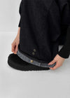 Clean Raw Fabric Fleece Wide Denim Pants