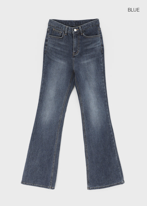 Lentuna Fleece Bootcut Denim Pants