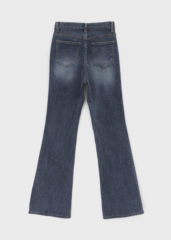 Lentuna Fleece Bootcut Denim Pants