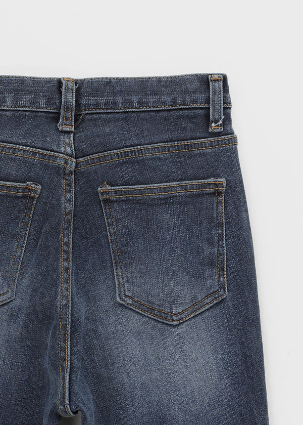 Lentuna Fleece Bootcut Denim Pants