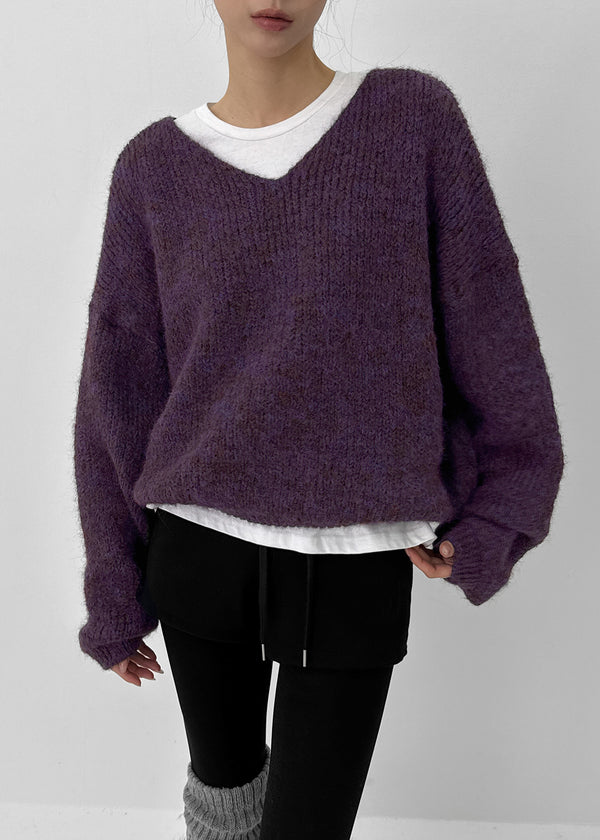 Totten V-neck Wool Knit