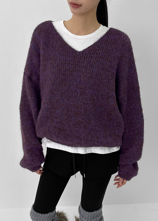 Totten V-neck Wool Knit
