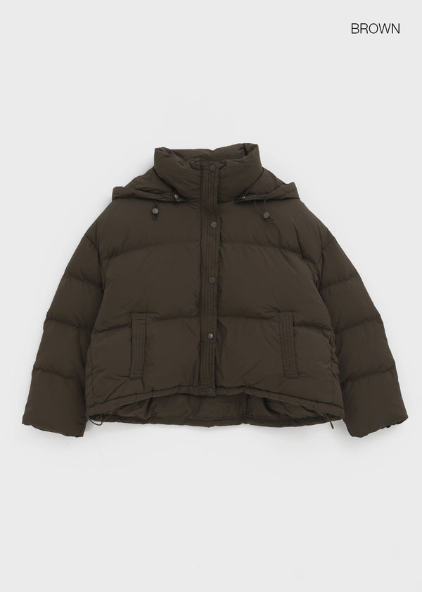 Duff Two-way Crop Hooded Padding