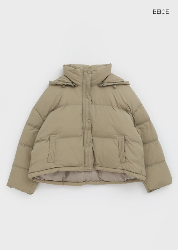 Duff Two-way Crop Hooded Padding