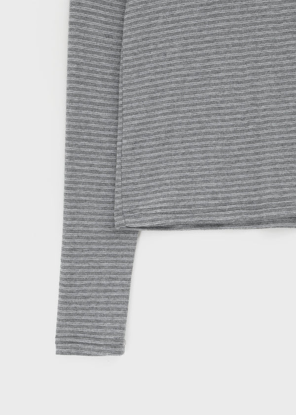 Robe Stripe Fleece Long Sleeve T-shirt