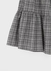 Tog Peach Fleece Check Cancan Long Skirt