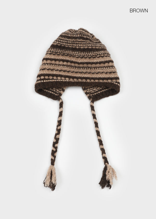 Tsunan Nordic Wool Knit Trooper Hat
