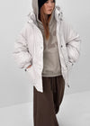 Calette Hooded Duck Down Bomber Padded Jumper