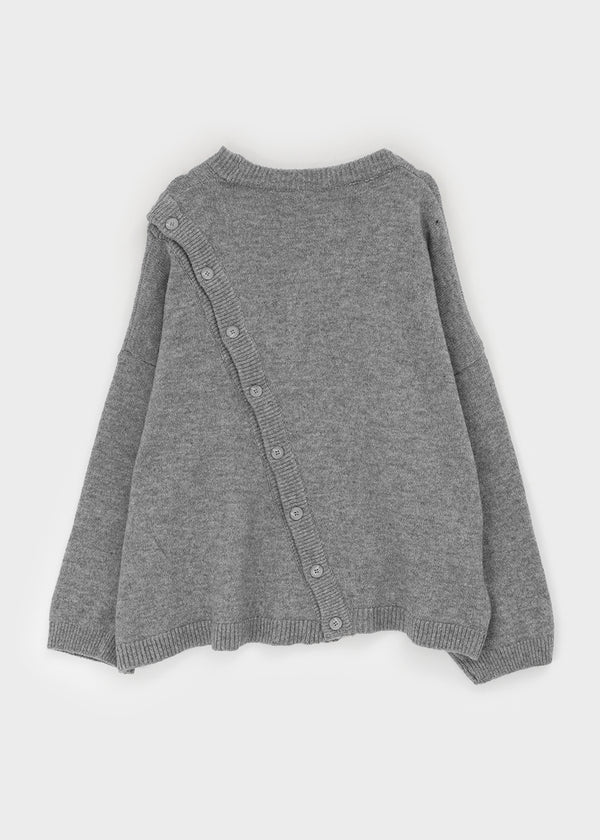 Macco Overfit Button-up Wool Knit