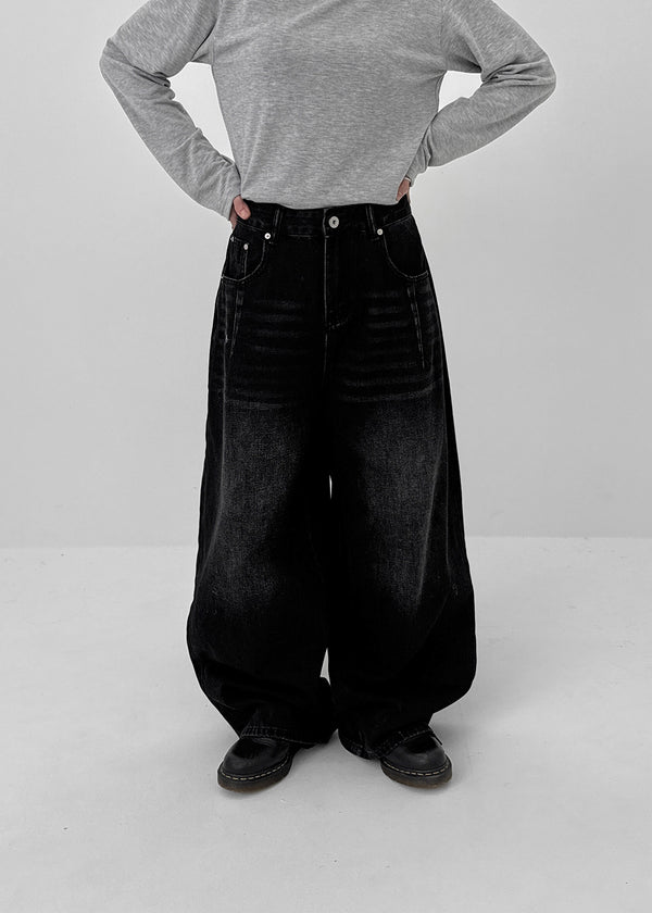 Healing Wide Balloon Denim Pants