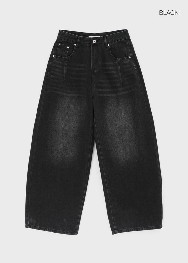 Healing Wide Balloon Denim Pants