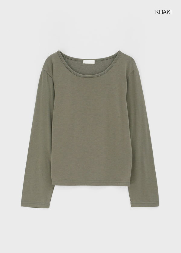 Hechesi Basic Fleece Long Sleeve T-shirt