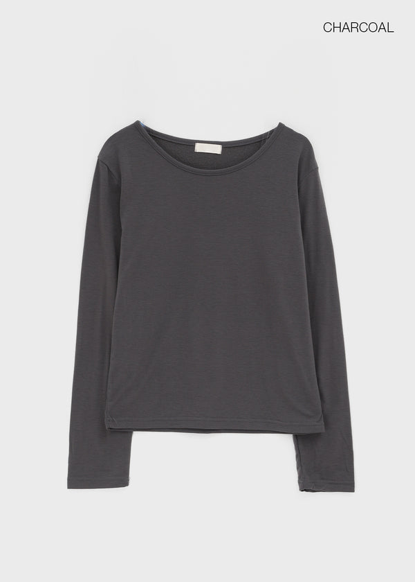 Hechesi Basic Fleece Long Sleeve T-shirt