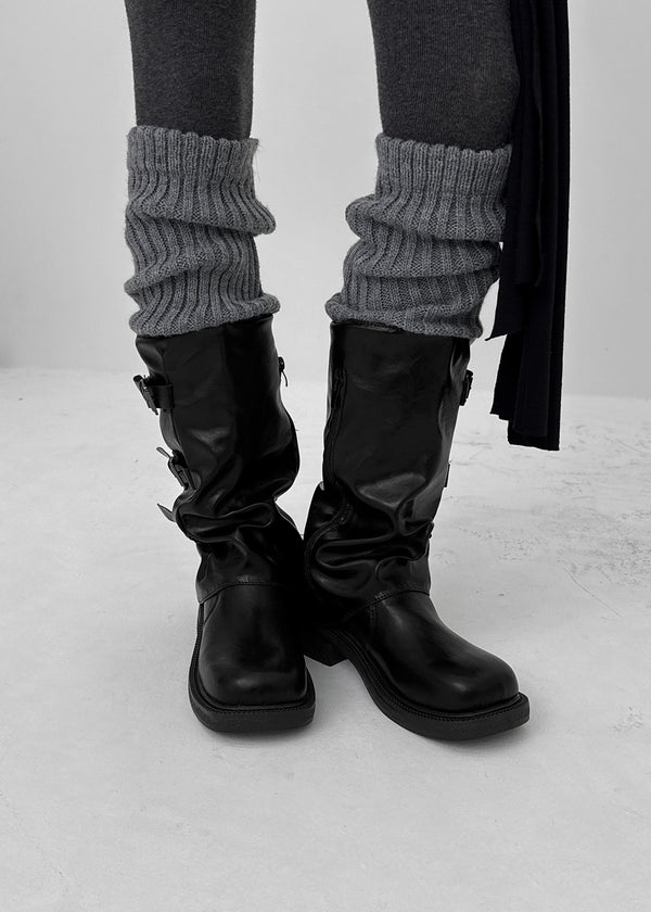 Tadan Buckle Folding Mid Boots