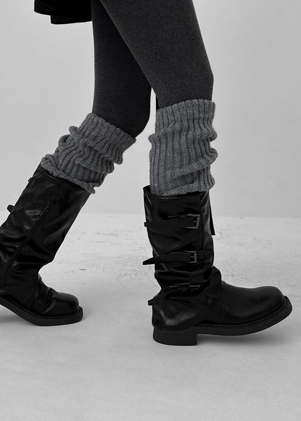 Tadan Buckle Folding Mid Boots