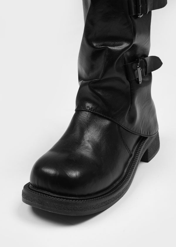 Tadan Buckle Folding Mid Boots