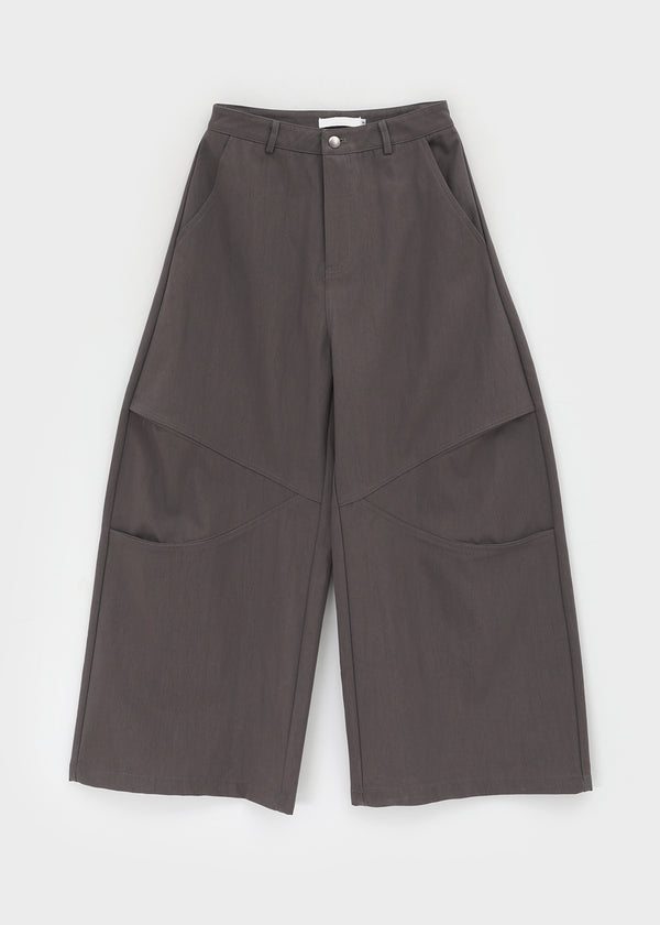 Mekoi Set - Eyelet Belt, Wrap Skirt, Wide Pants