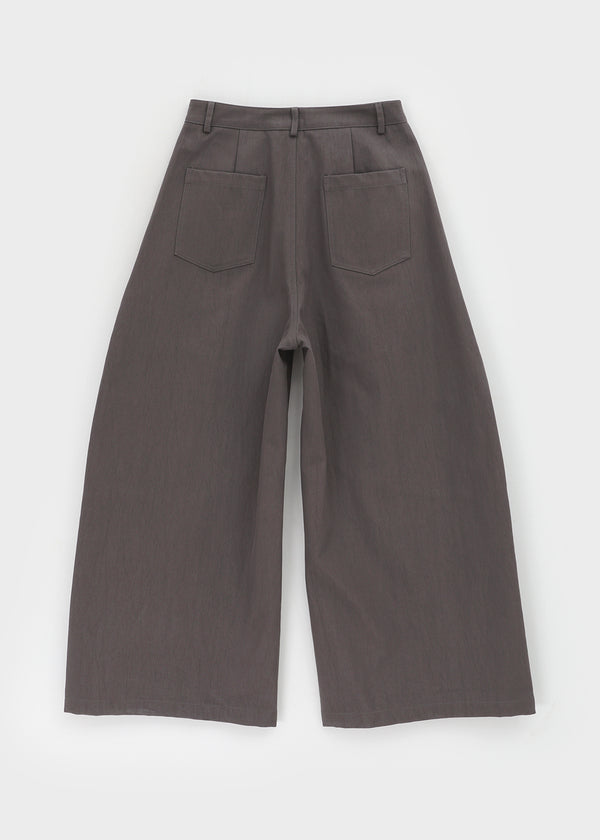 Mekoi Set - Eyelet Belt, Wrap Skirt, Wide Pants