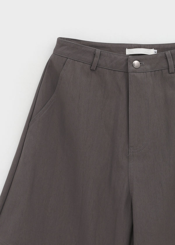 Mekoi Set - Eyelet Belt, Wrap Skirt, Wide Pants