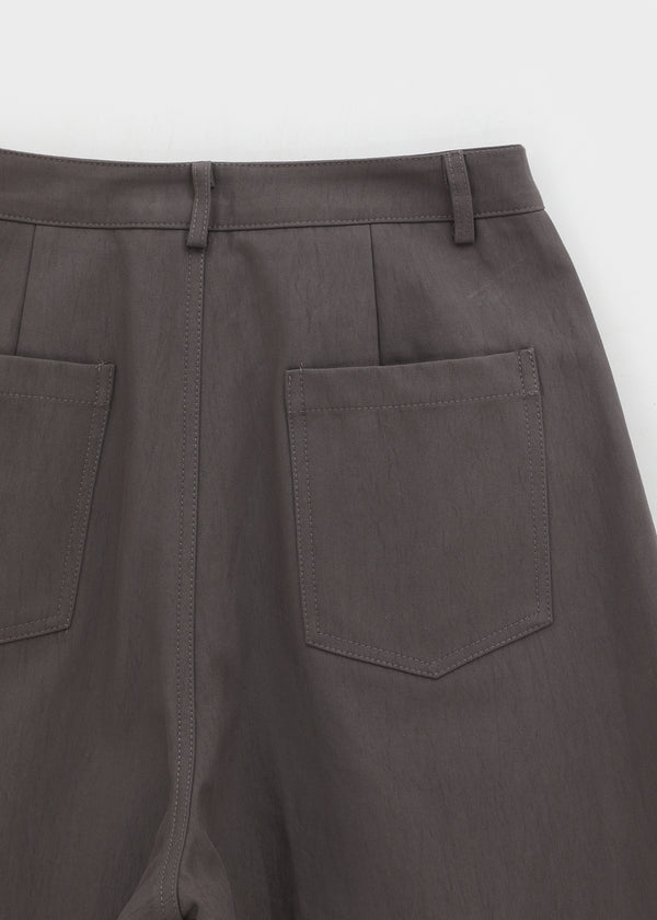 Mekoi Set - Eyelet Belt, Wrap Skirt, Wide Pants