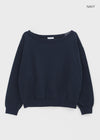 Laveson Fleece Off-shoulder Man-to-man