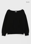 Laveson Fleece Off-shoulder Man-to-man