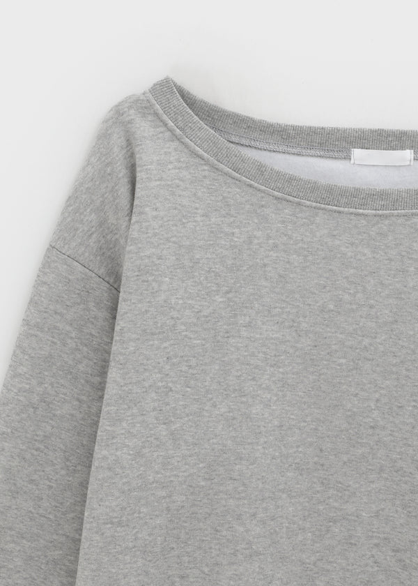 Laveson Fleece Off-shoulder Man-to-man