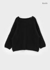 Viet Overfit Boat Neck Mohair Knit