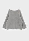 Viet Overfit Boat Neck Mohair Knit