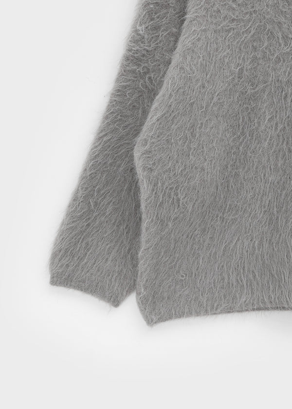 Viet Overfit Boat Neck Mohair Knit