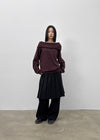 Leani Off-shoulder Hoodie