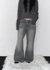 Sharkem Stitch Low-waist Bootcut Denim Pants
