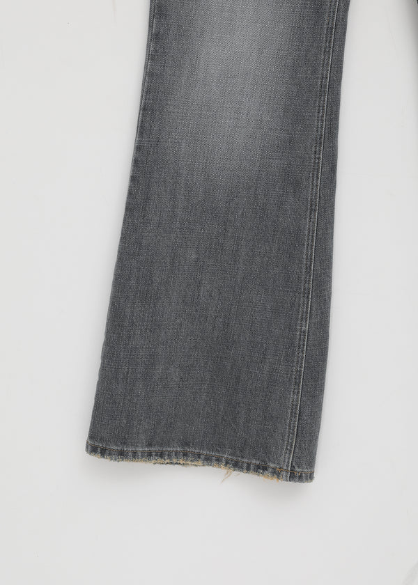 Sharkem Stitch Low-waist Bootcut Denim Pants