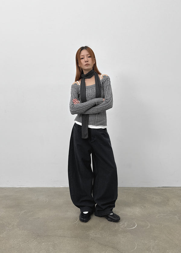 Levitz Fleece Wide Cotton Pants