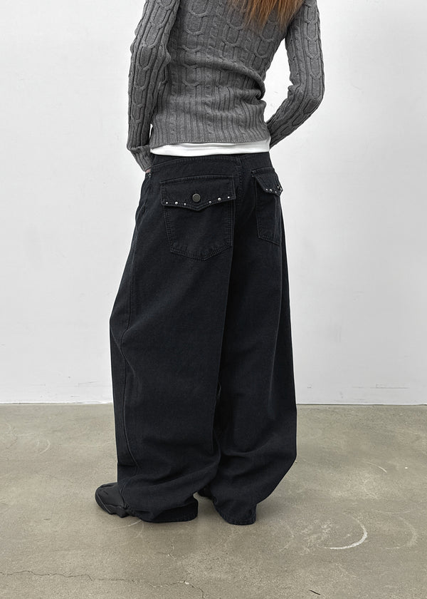 Levitz Fleece Wide Cotton Pants