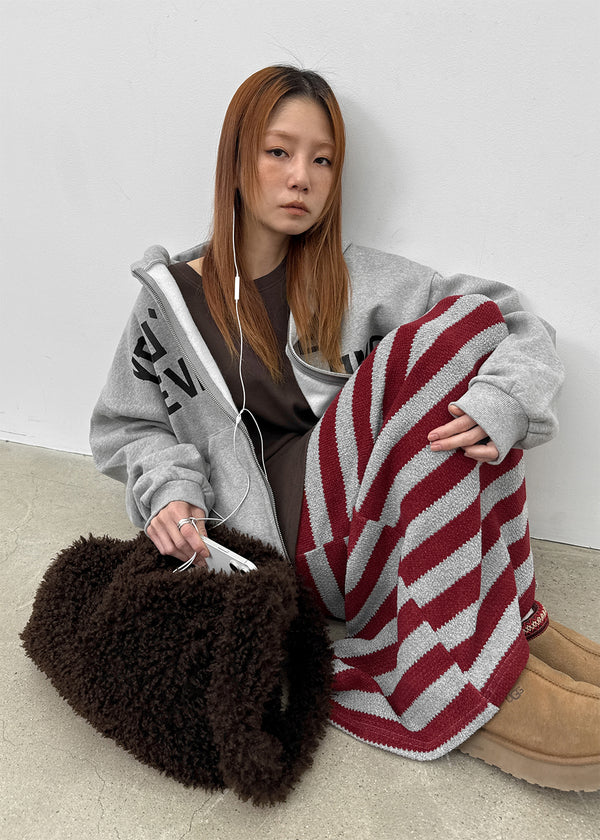 (UNISEX) Webert Fleece Lettering Hoodie