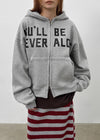 (UNISEX) Webert Fleece Lettering Hoodie