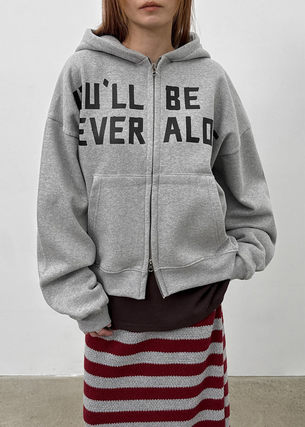 (UNISEX) Webert Fleece Lettering Hoodie