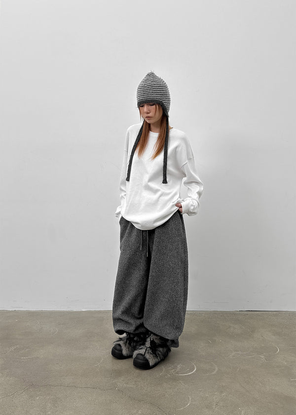 Cushion Strap Mid-fur Boots