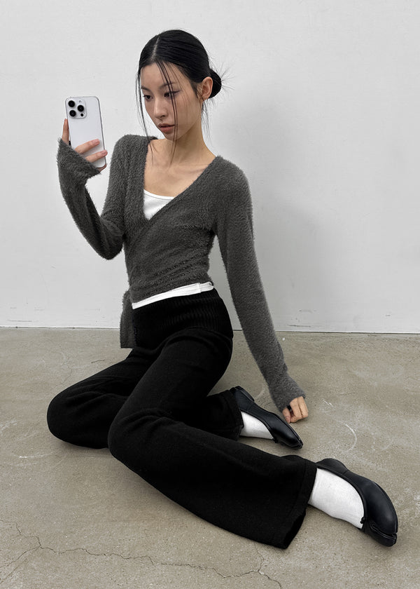 Eventy Fur Wrap Cardigan