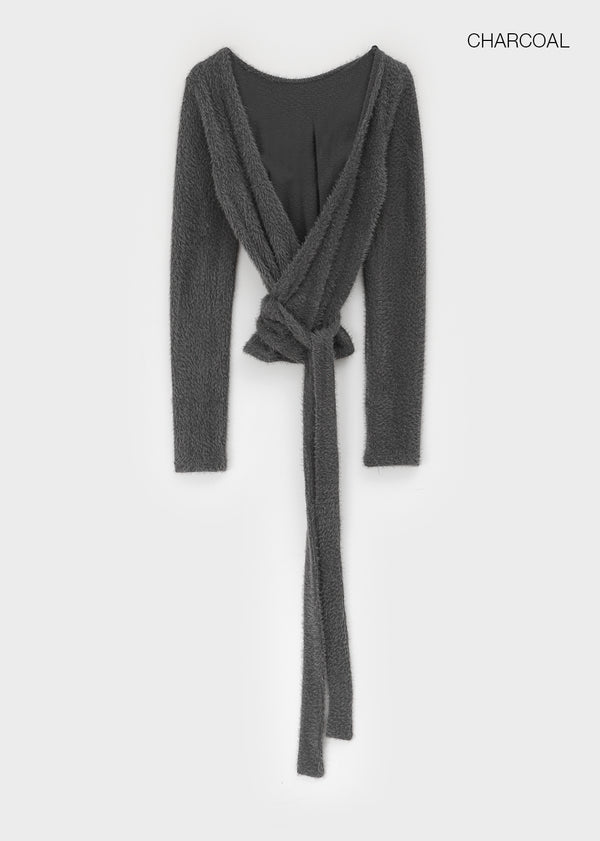 Eventy Fur Wrap Cardigan