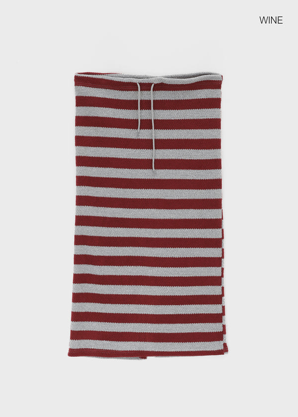 Ferdison Striped Long Skirt
