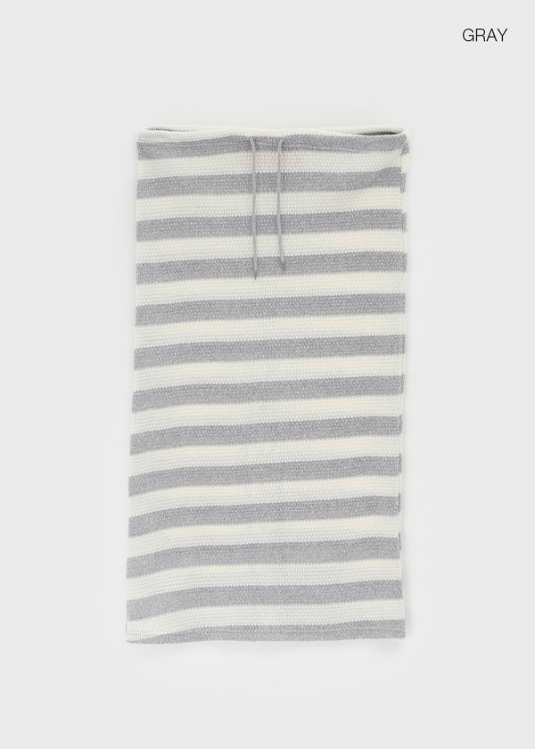 Ferdison Striped Long Skirt