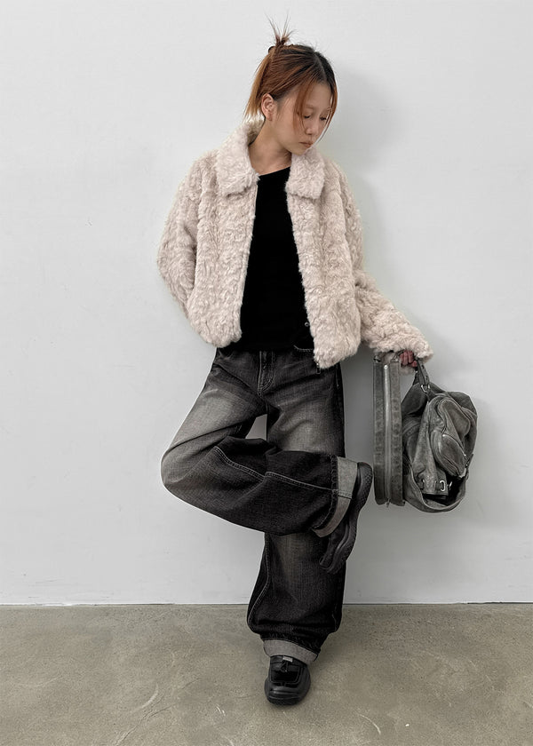 Tspi Slit Button Knit Long Sleeve T-shirt