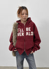 (UNISEX) Webert Fleece Lettering Hoodie
