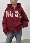 (UNISEX) Webert Fleece Lettering Hoodie