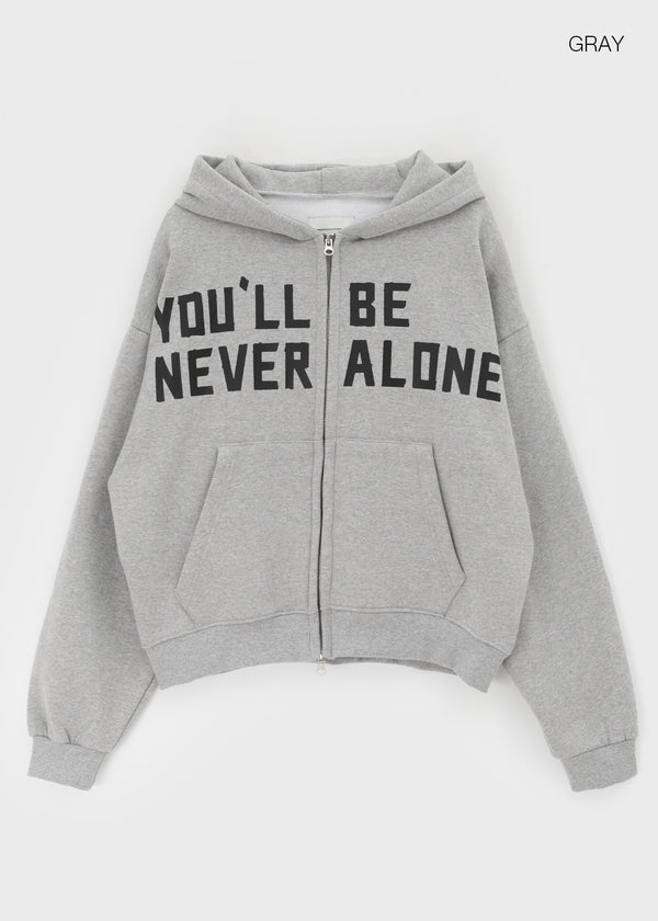 (UNISEX) Webert Fleece Lettering Hoodie